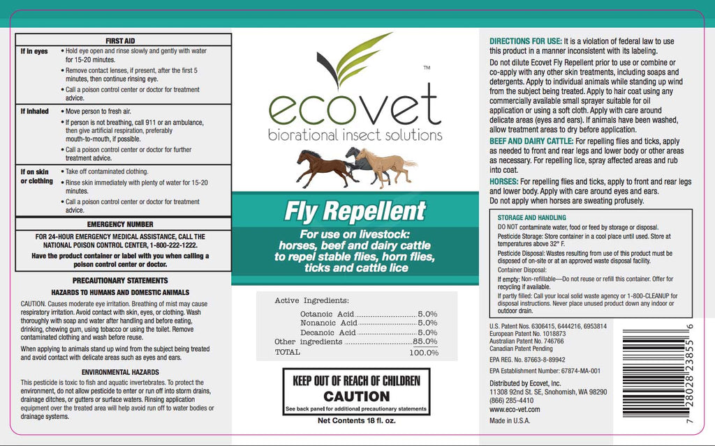 Horse Fly Repellent Spray Ecovet Ecovet